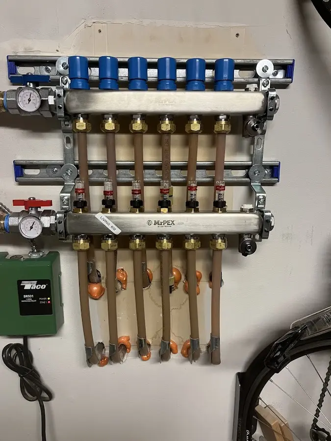 Plumber performing Gas Leak Detection at a residential property in Jamestown